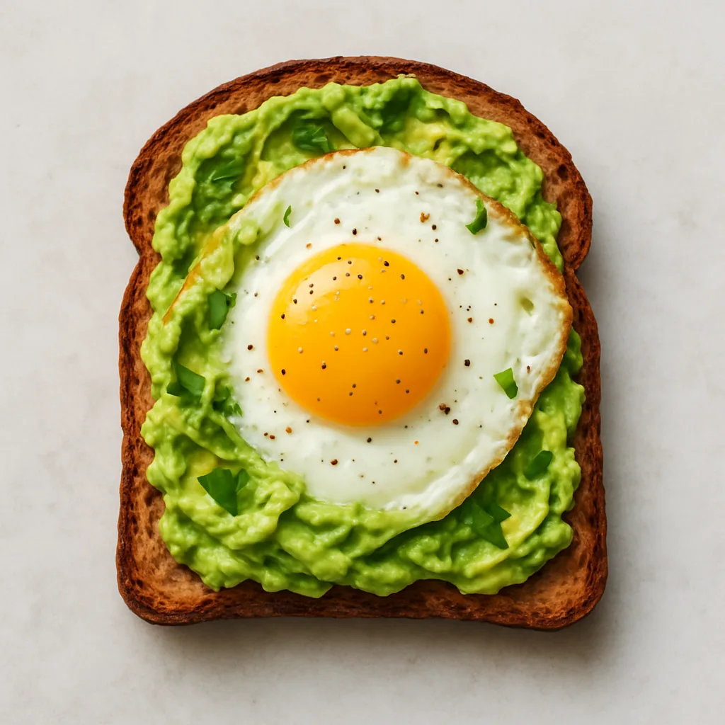Avocado Toast With Egg — plant-based or original dish photo
