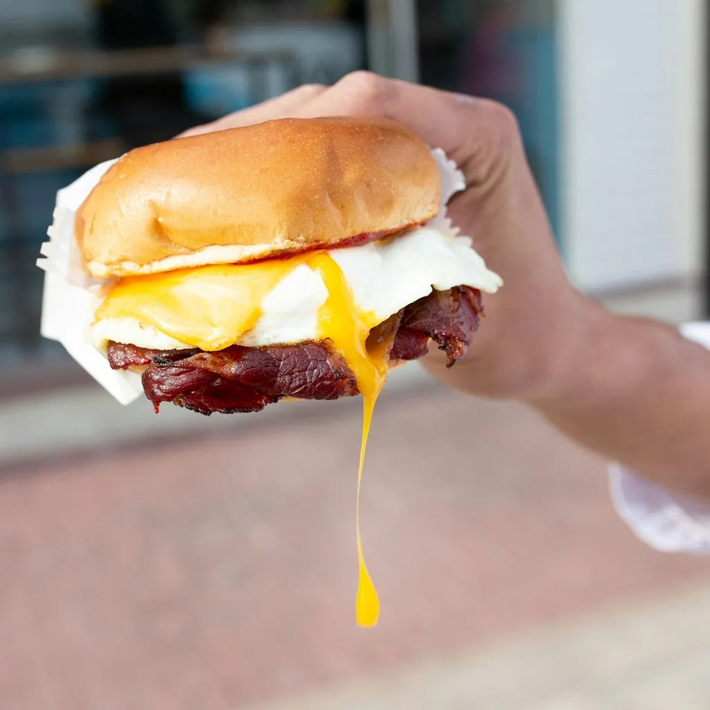 Bacon And Egg Sandwich — plant-based or original dish photo