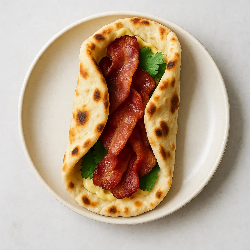 Bacon Naan Roll — plant-based or original dish photo