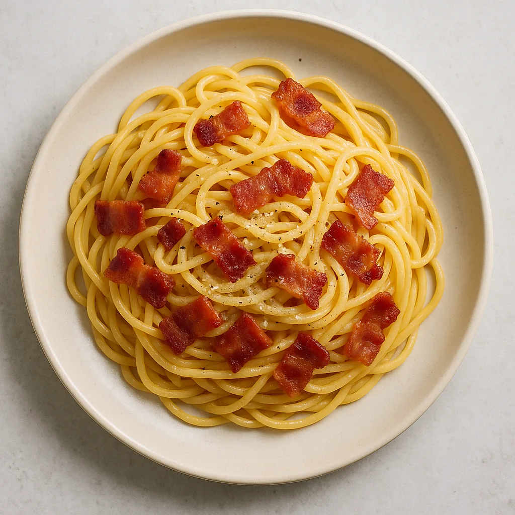 Bacon Pasta — plant-based or original dish photo