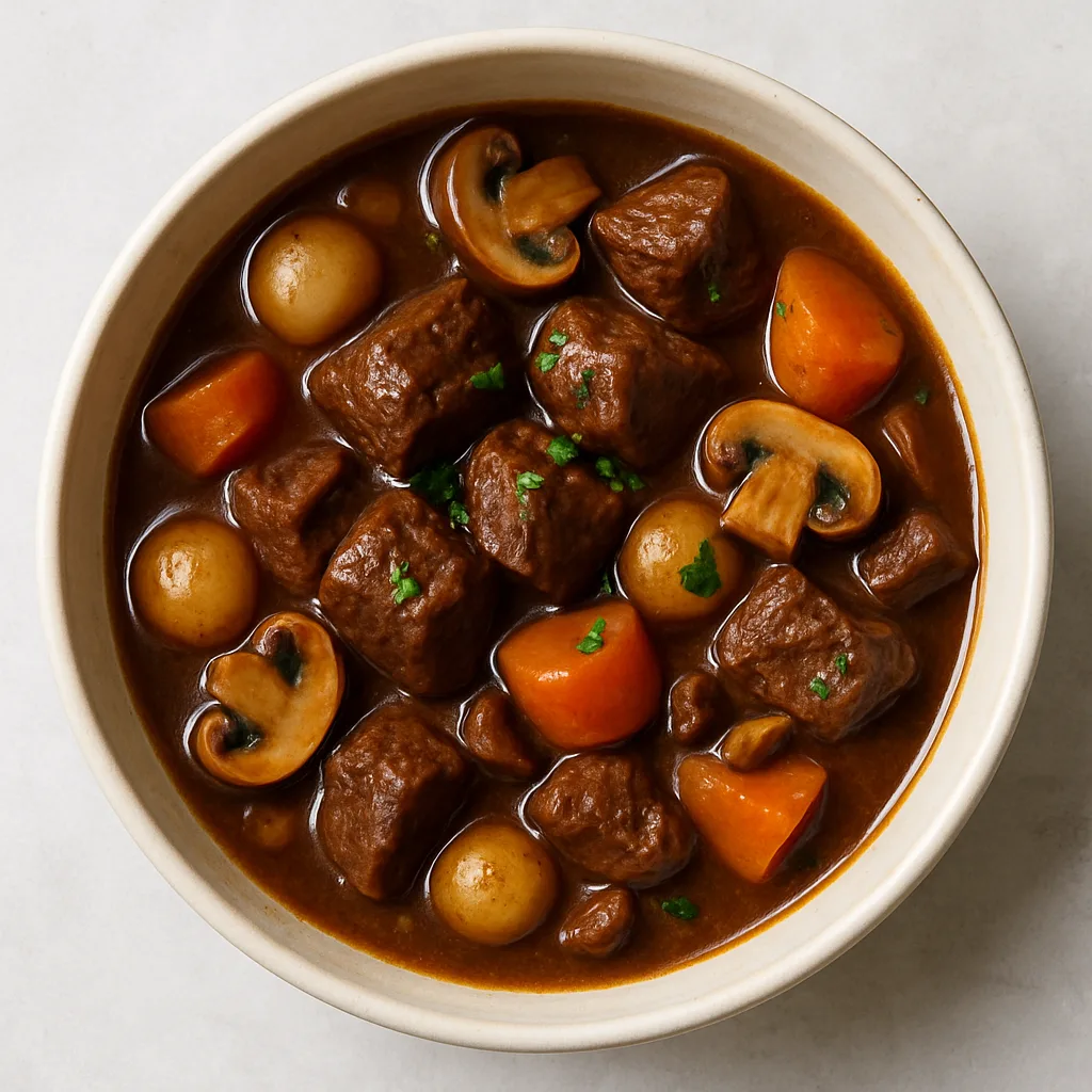 Boeuf Bourguignon — plant-based or original dish photo
