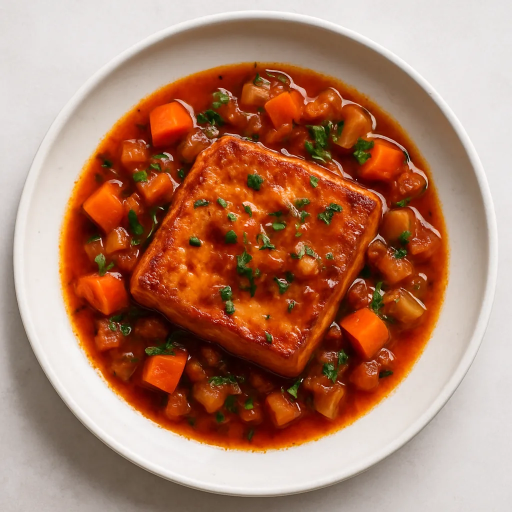 Braised Tofu Osso Buco — plant-based or original dish photo
