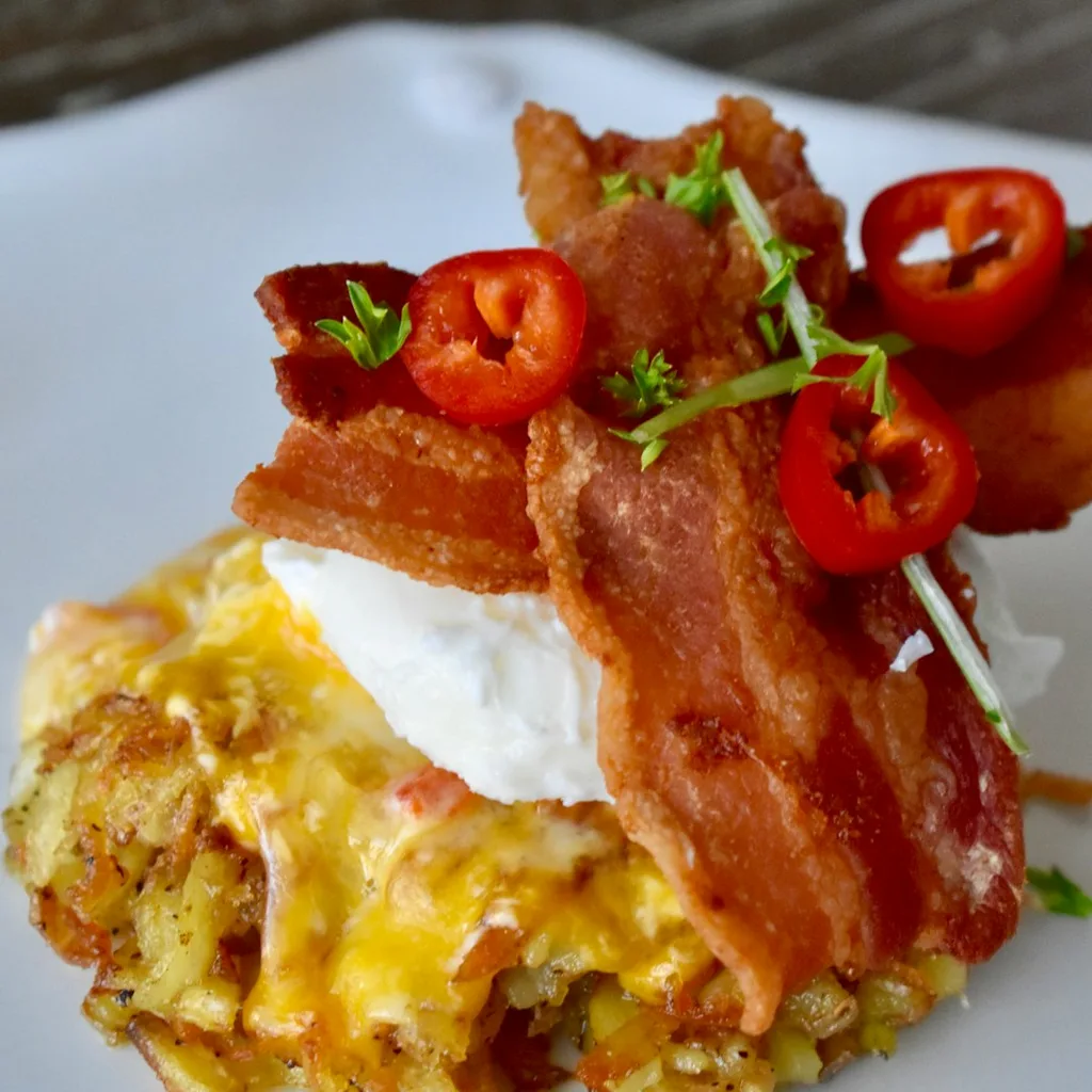 Bubble And Squeak With Bacon — plant-based or original dish photo