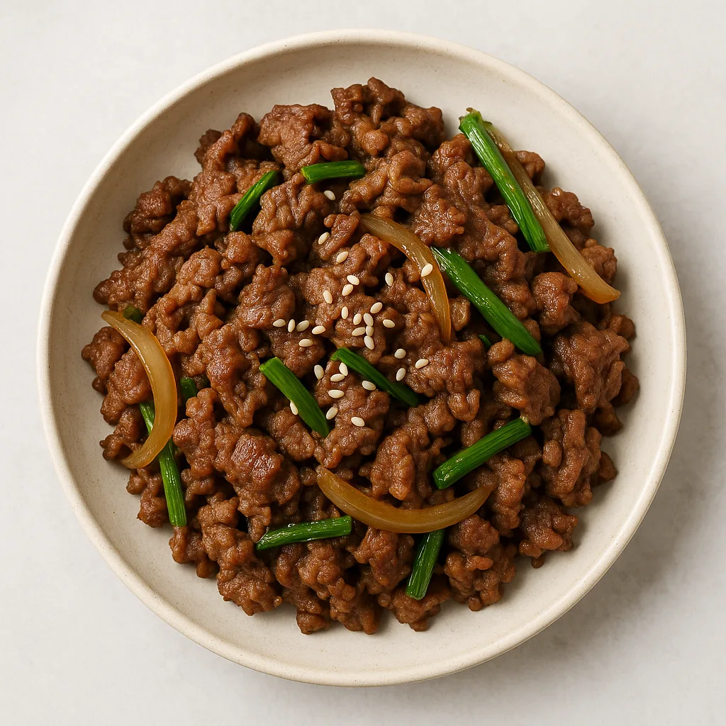 Bulgogi — plant-based or original dish photo