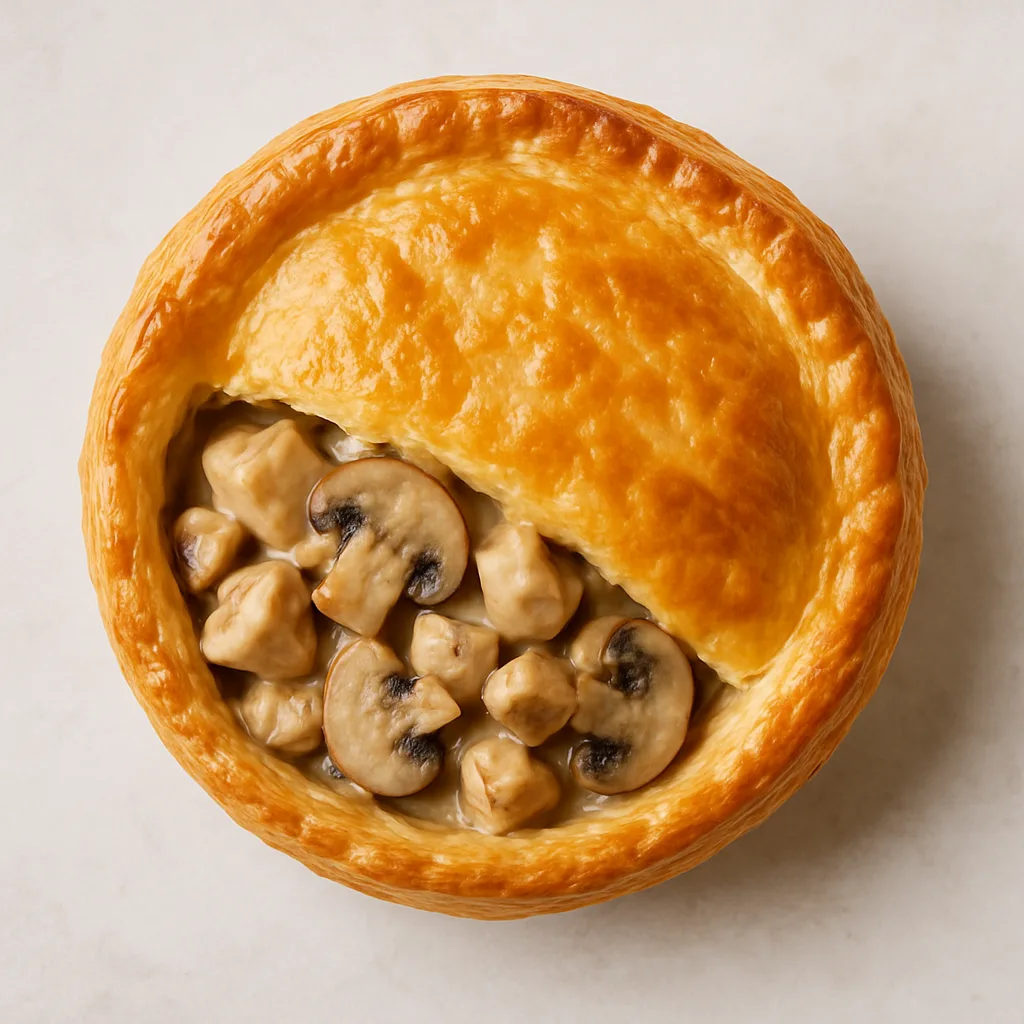 Chicken And Mushroom Pie — plant-based or original dish photo