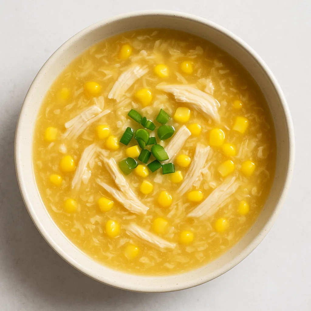 Chicken And Sweetcorn Soup — plant-based or original dish photo