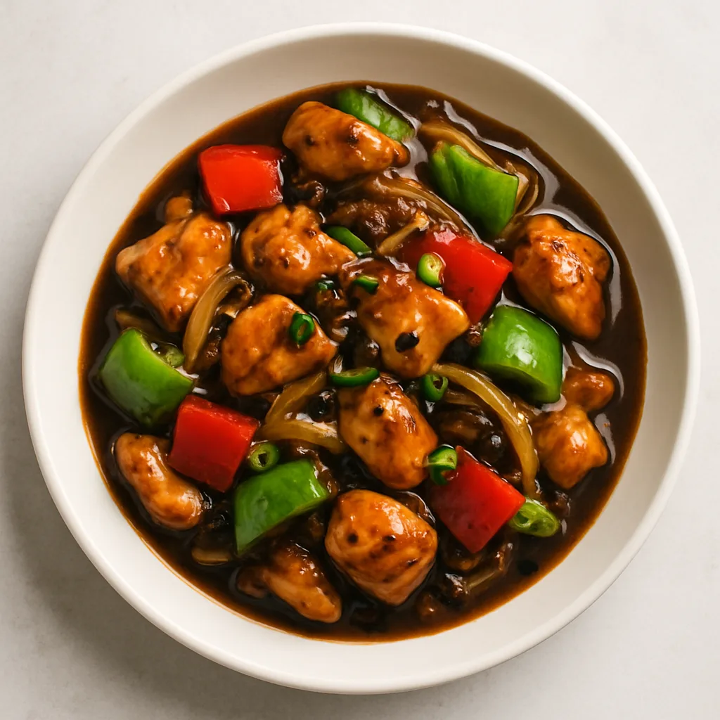 Chicken In Black Bean Sauce — plant-based or original dish photo
