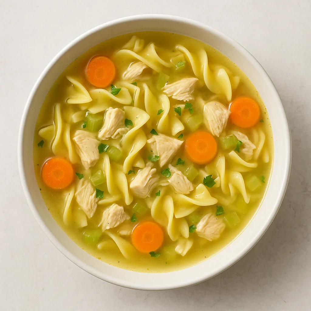 Chicken Noodle Soup — plant-based or original dish photo