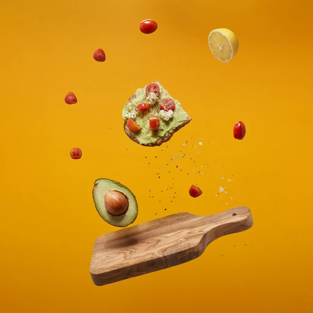 Chickpeas Avocado Toast With — plant-based or original dish photo
