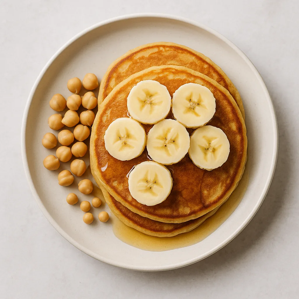 Chickpeas Banana Pancakes — plant-based or original dish photo