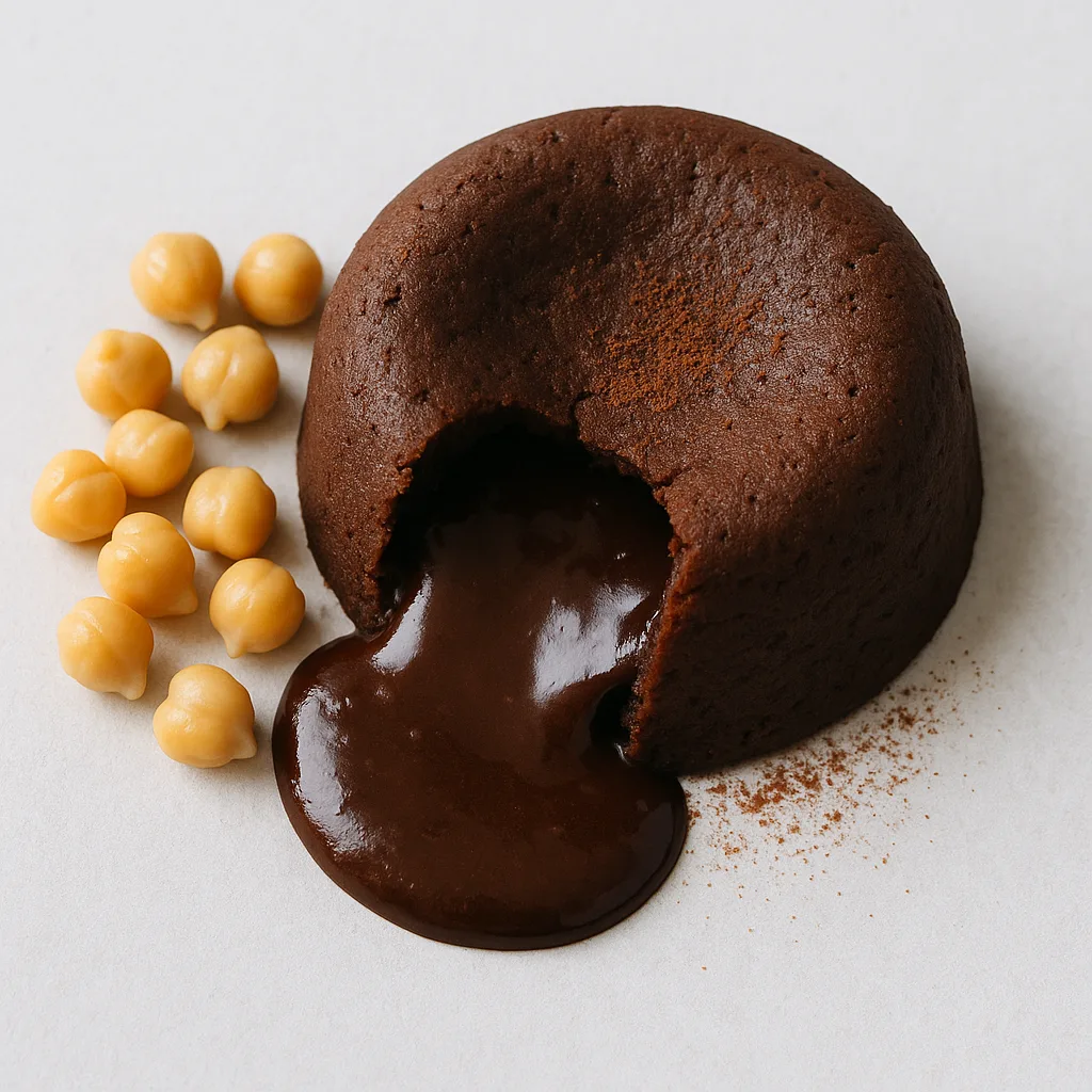Chickpeas Chocolate Fondant — plant-based or original dish photo