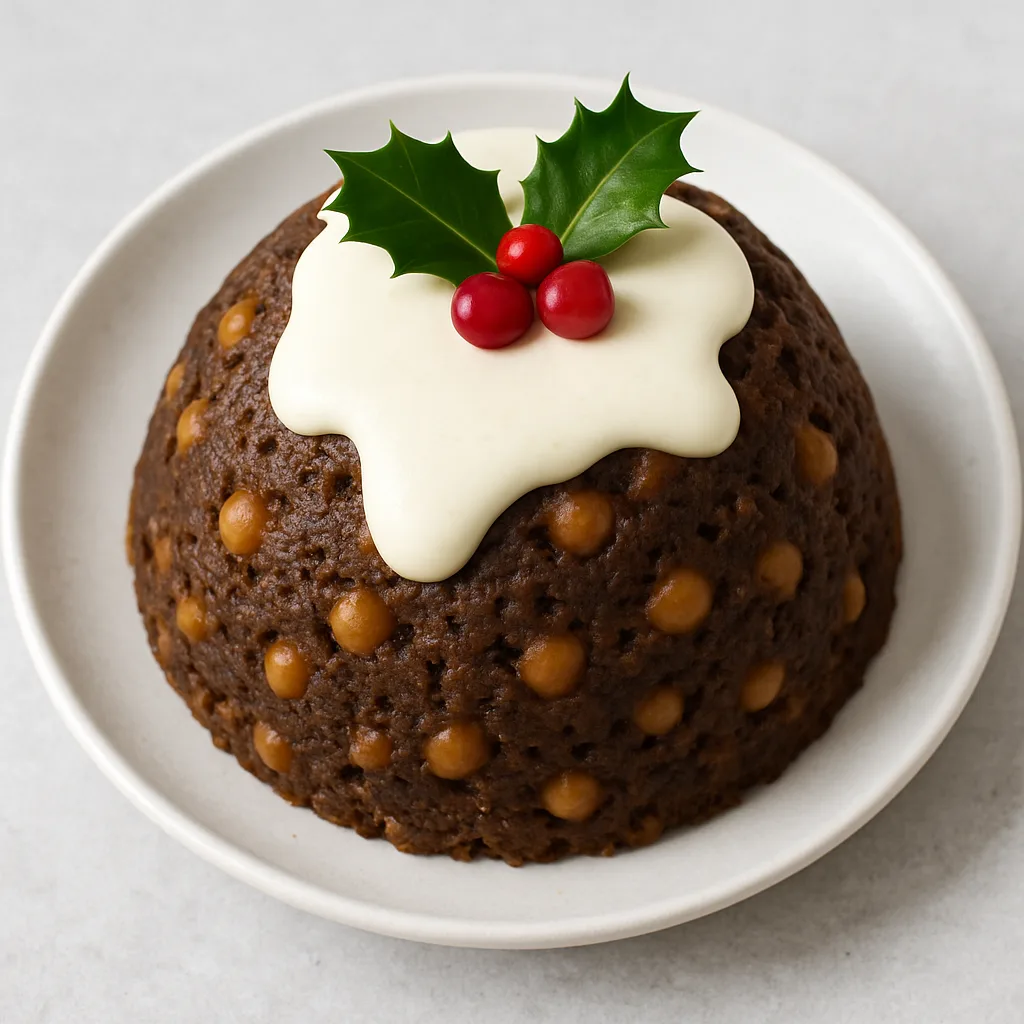 Chickpeas Christmas Pudding — plant-based or original dish photo