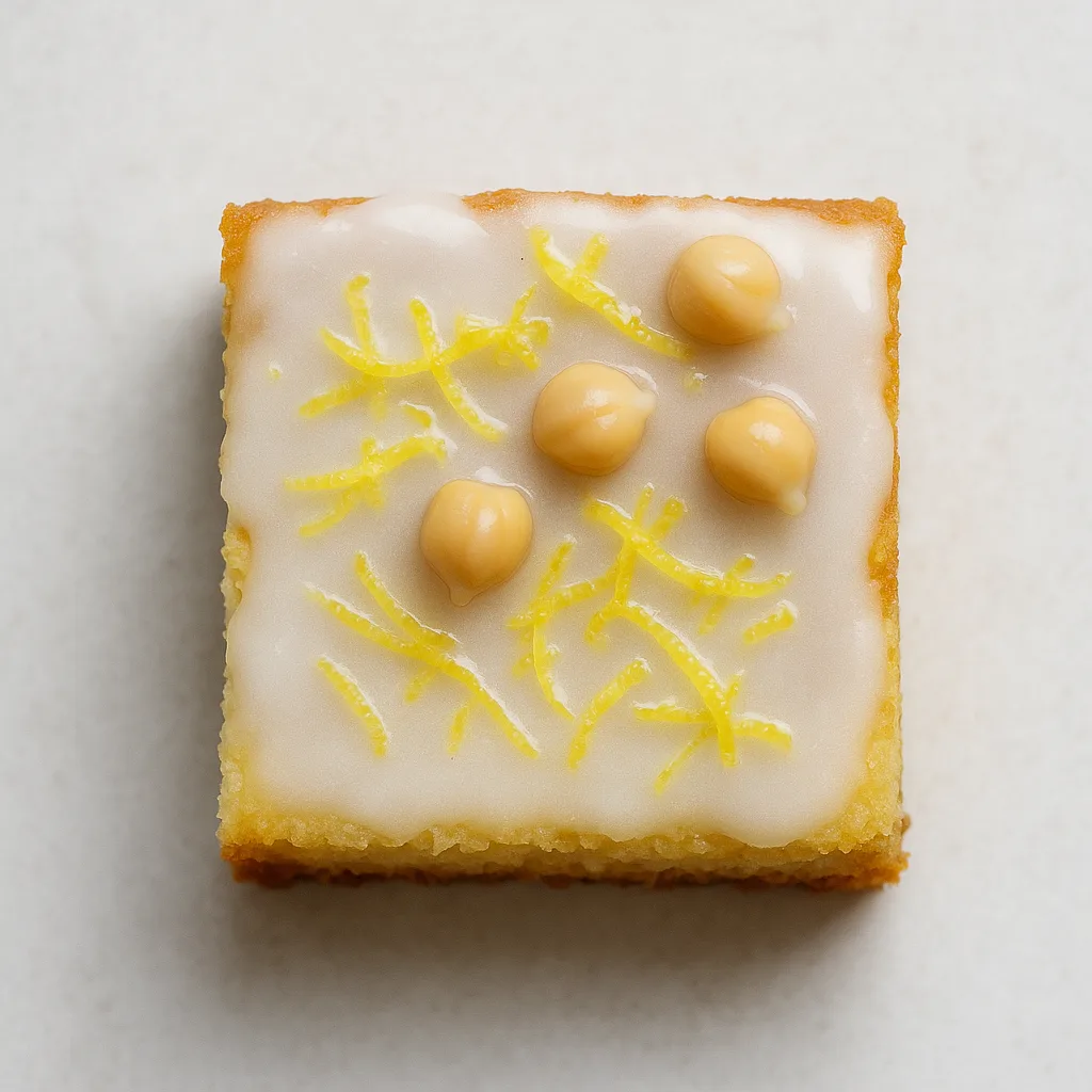 Chickpeas Lemon Drizzle Cake — plant-based or original dish photo