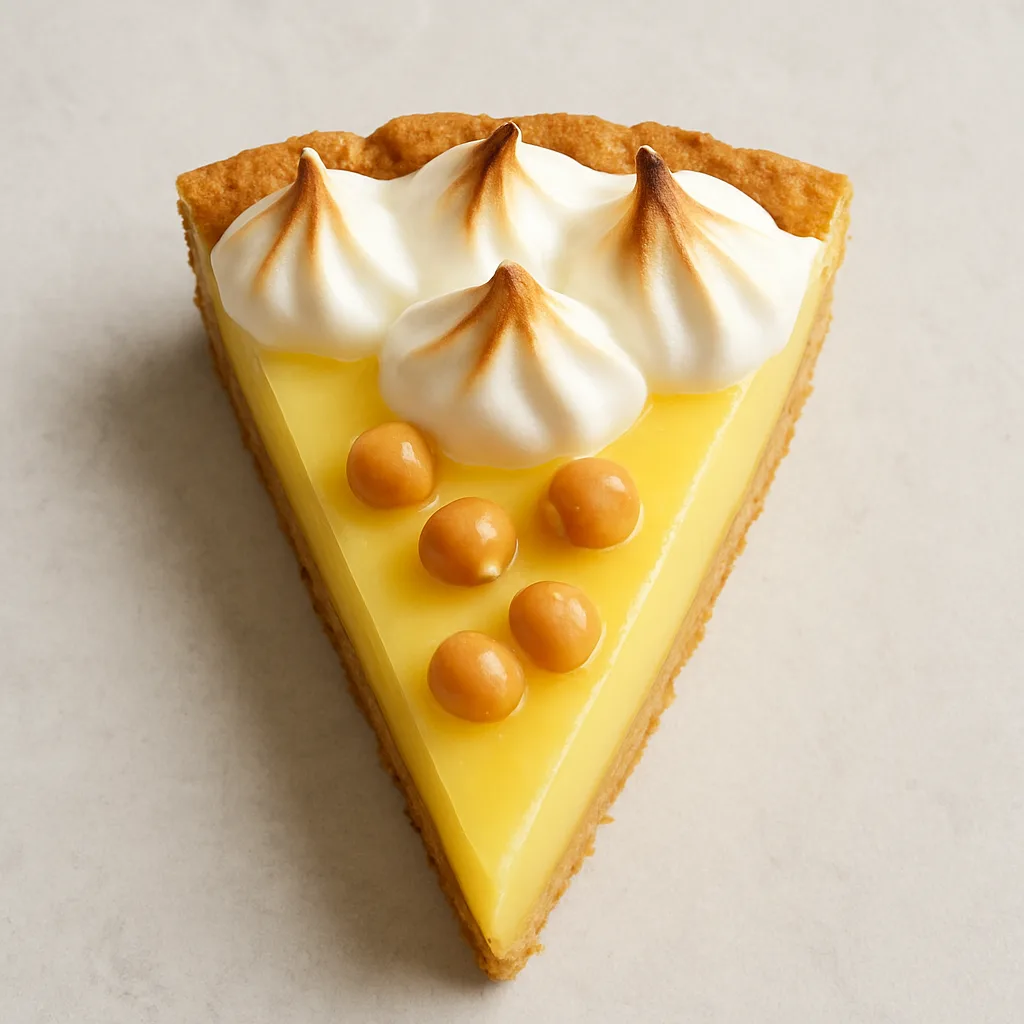 Chickpeas Lemon Meringue Pie — plant-based or original dish photo