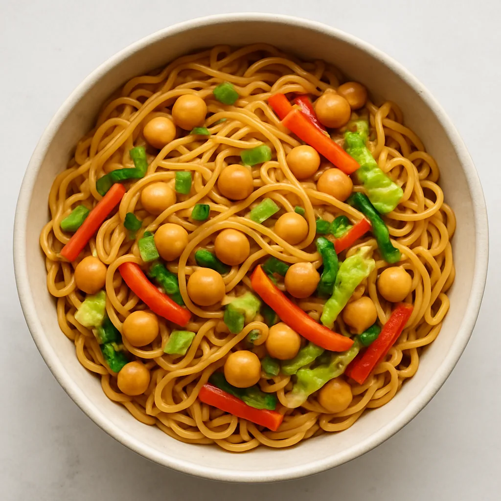 Chickpeas Singapore Chow Mein — plant-based or original dish photo