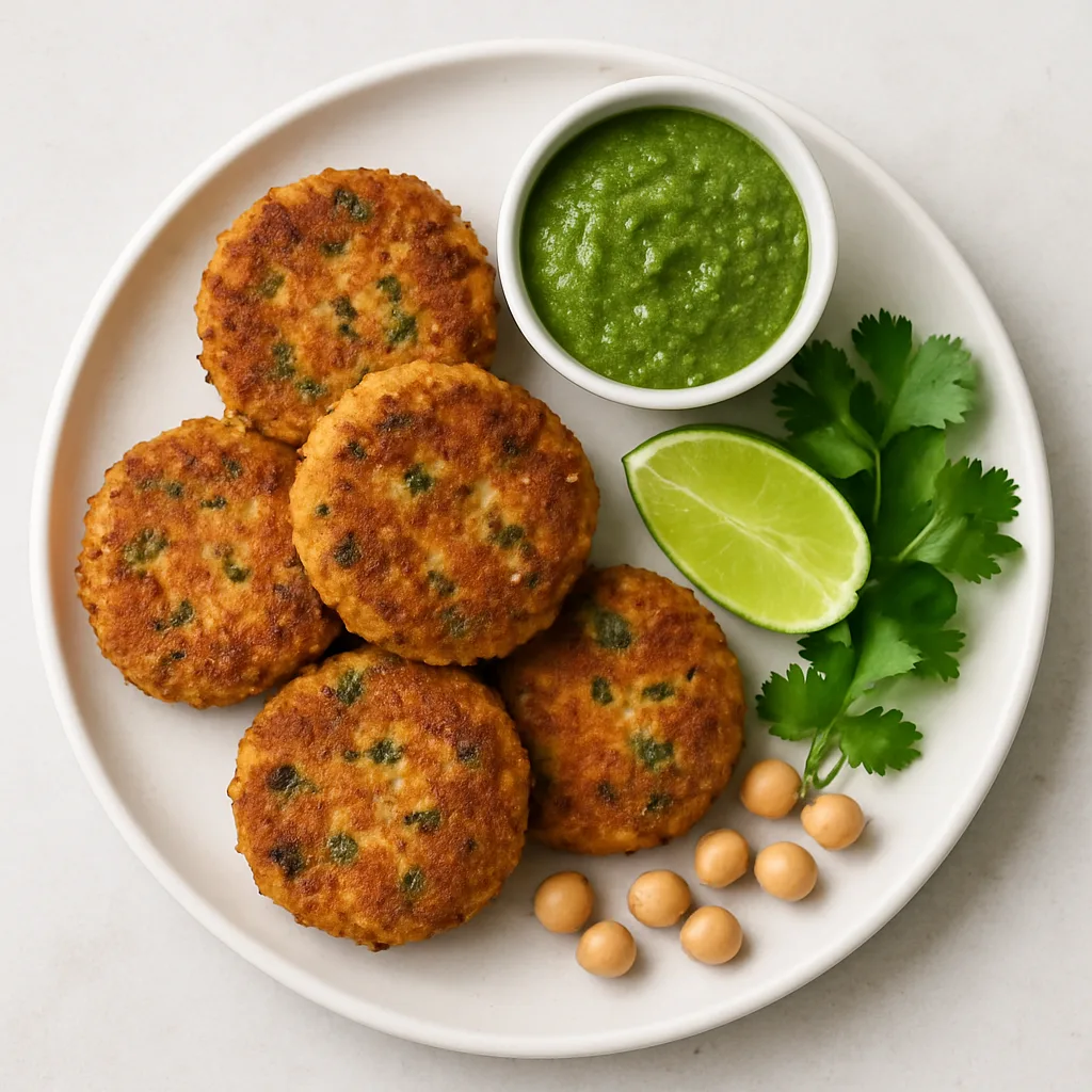Chickpeas Thai Fishcakes — plant-based or original dish photo