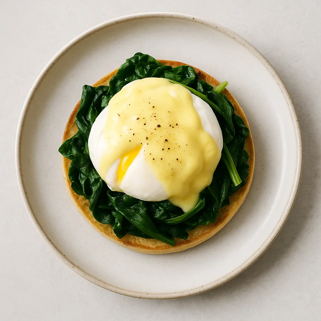 Eggs Florentine — plant-based or original dish photo