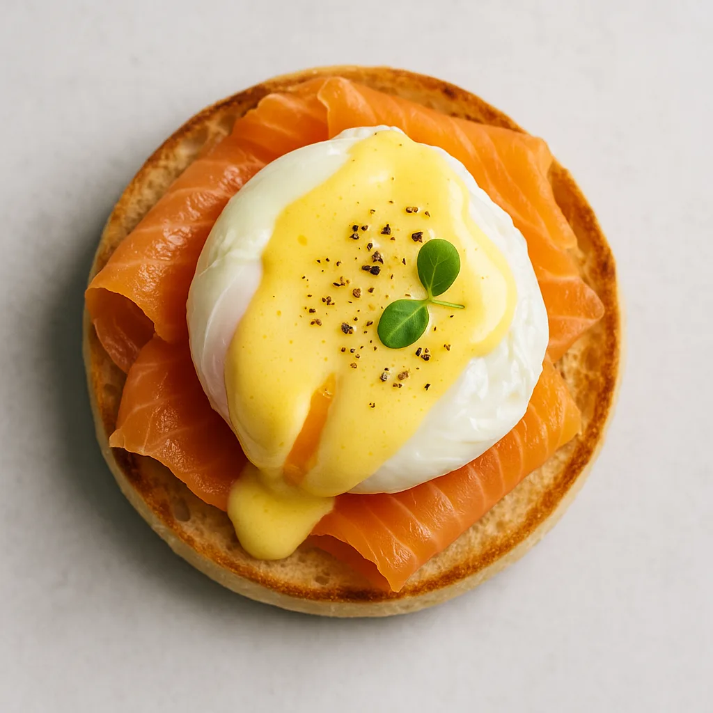 Eggs Royale — plant-based or original dish photo
