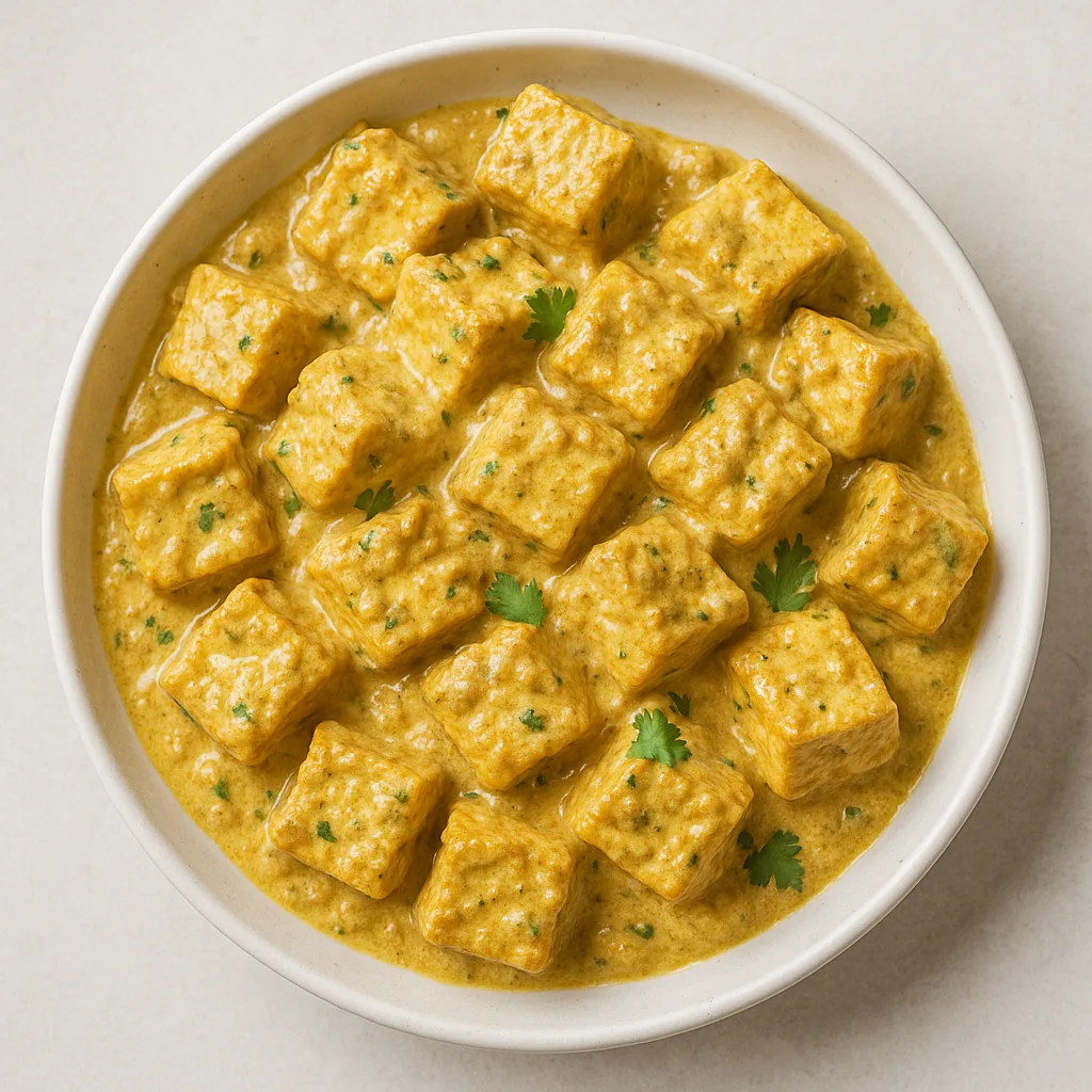 Extra-firm Tofu Murgh Malai — plant-based or original dish photo