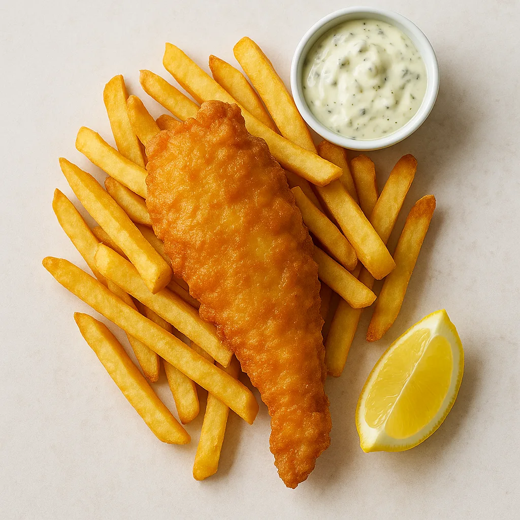 Fish And Chips — plant-based or original dish photo