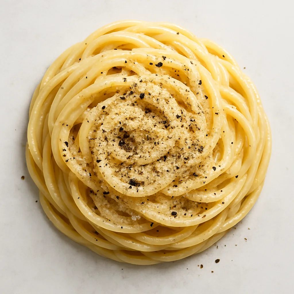 Fortified Vegan Pasta Cacio E Pepe — plant-based or original dish photo