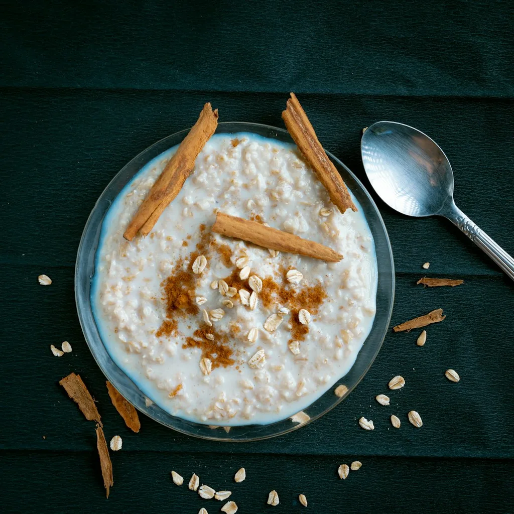 Fortified Soy Milk Porridge With — plant-based or original dish photo