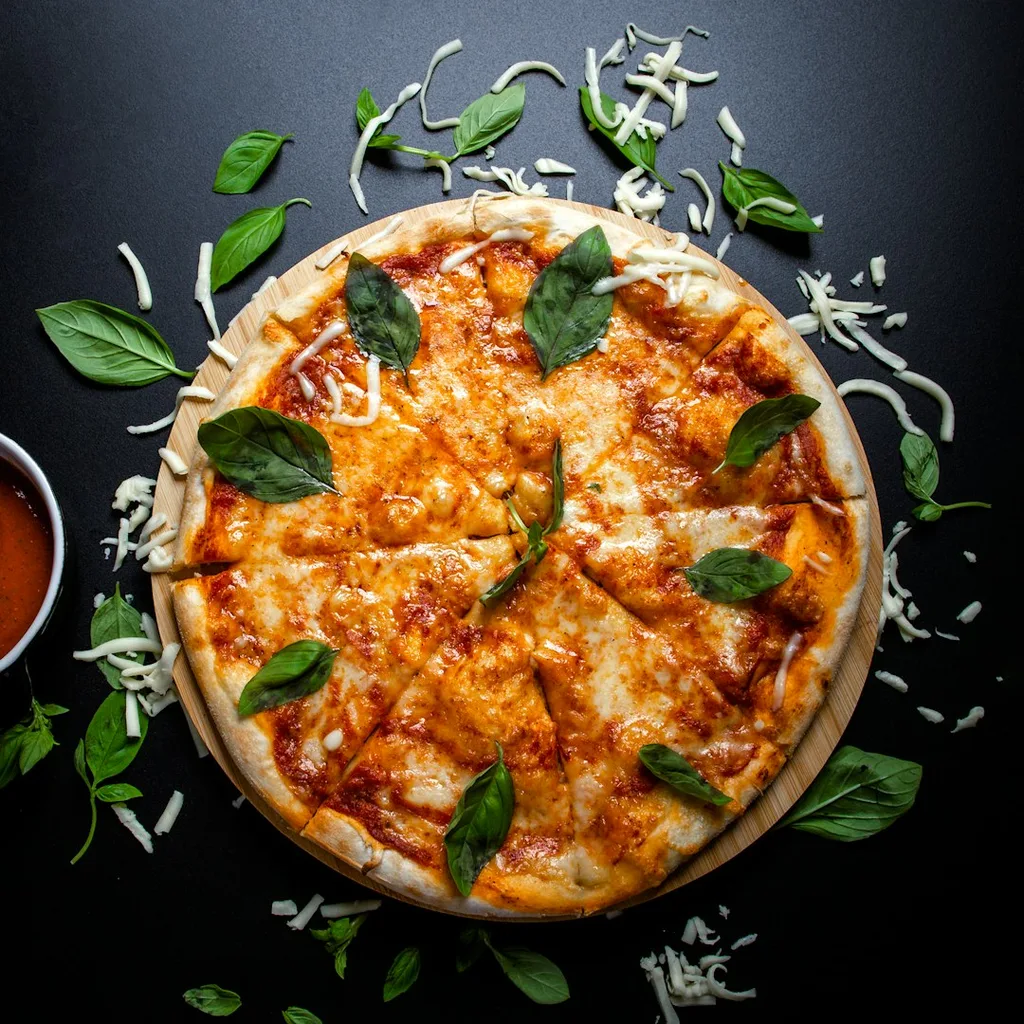 Four Cheese Pizza — plant-based or original dish photo
