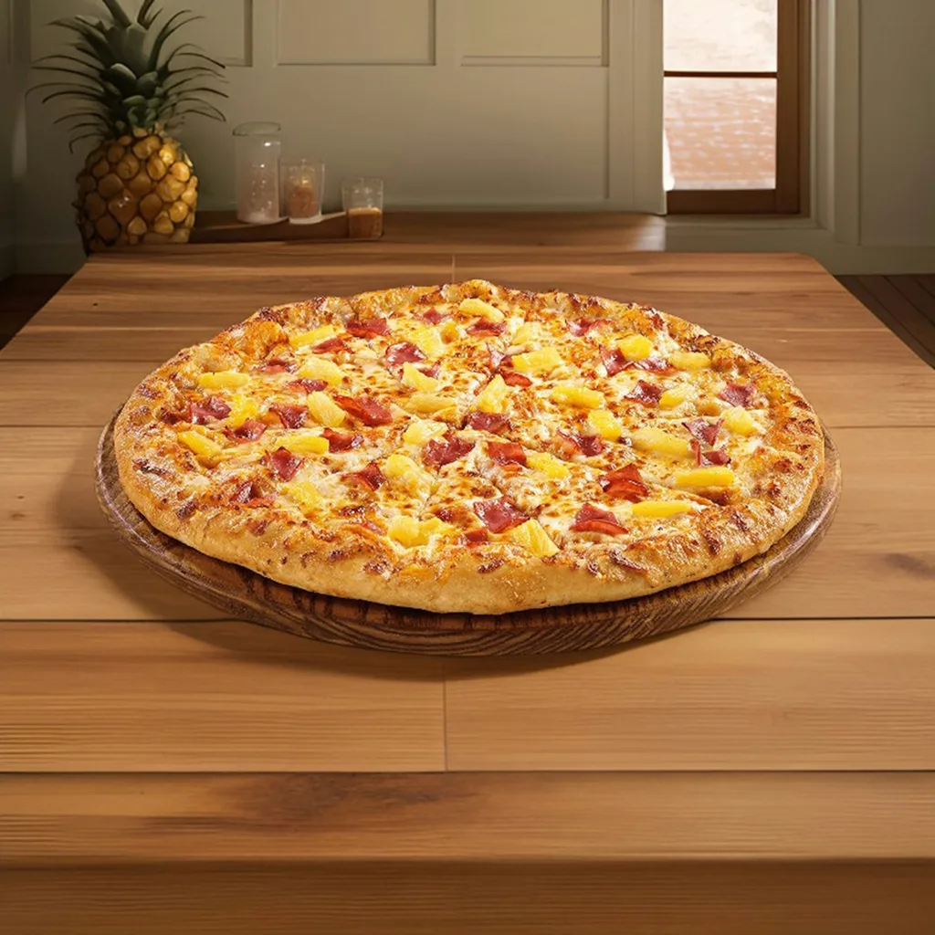 Ham And Pineapple Pizza — plant-based or original dish photo