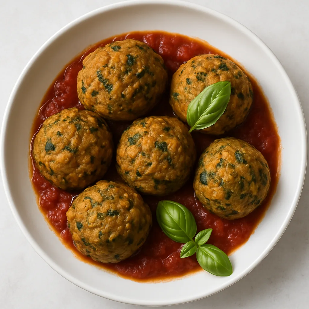 Italian Herb Tempeh Polpette — plant-based or original dish photo