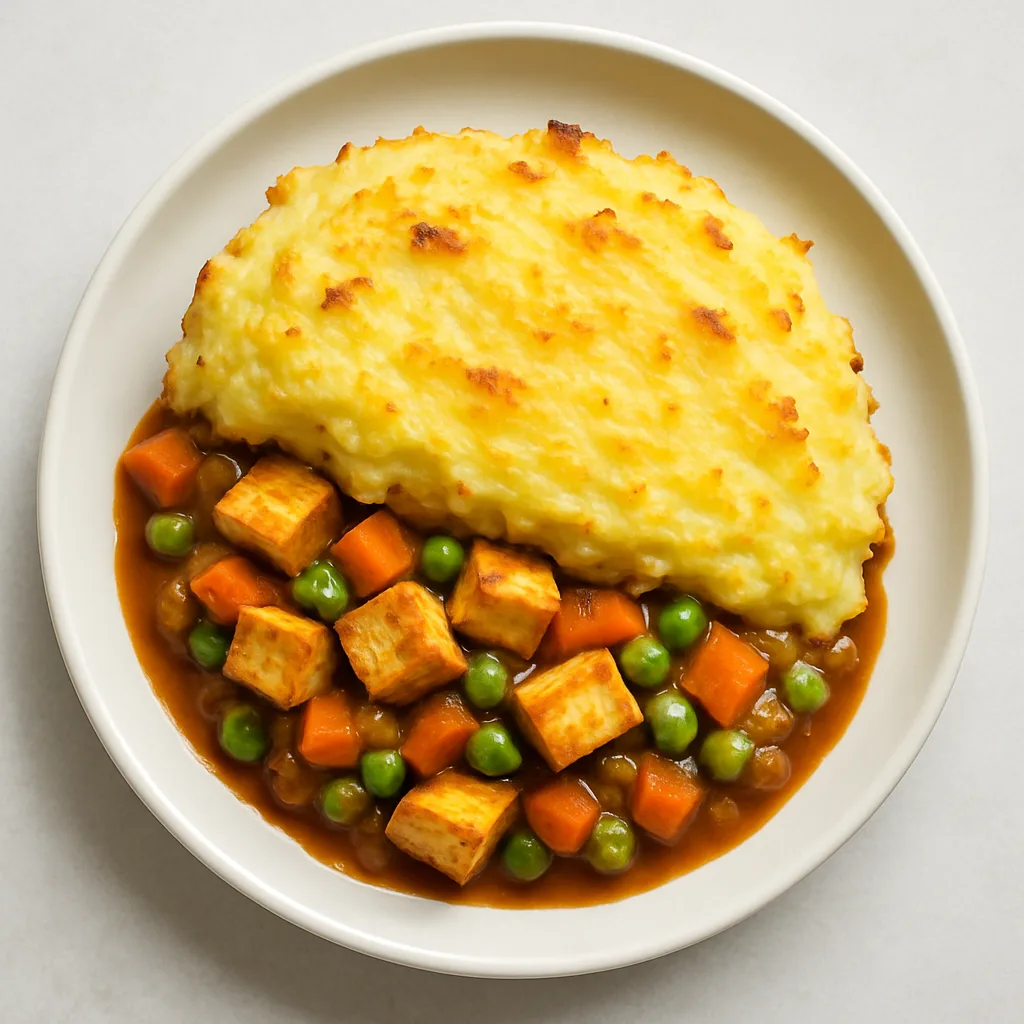 Marinated Firm Tofu Fisherman's Pie — plant-based or original dish photo