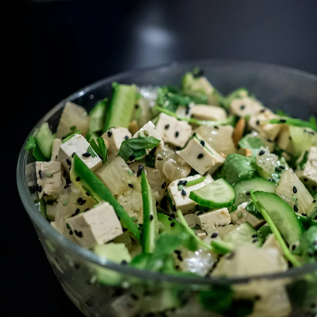 Marinated Firm Tofu Nicoise — plant-based or original dish photo