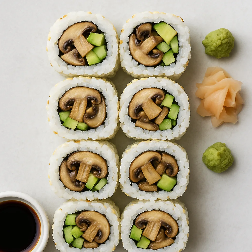 Mushroom California Roll — plant-based or original dish photo