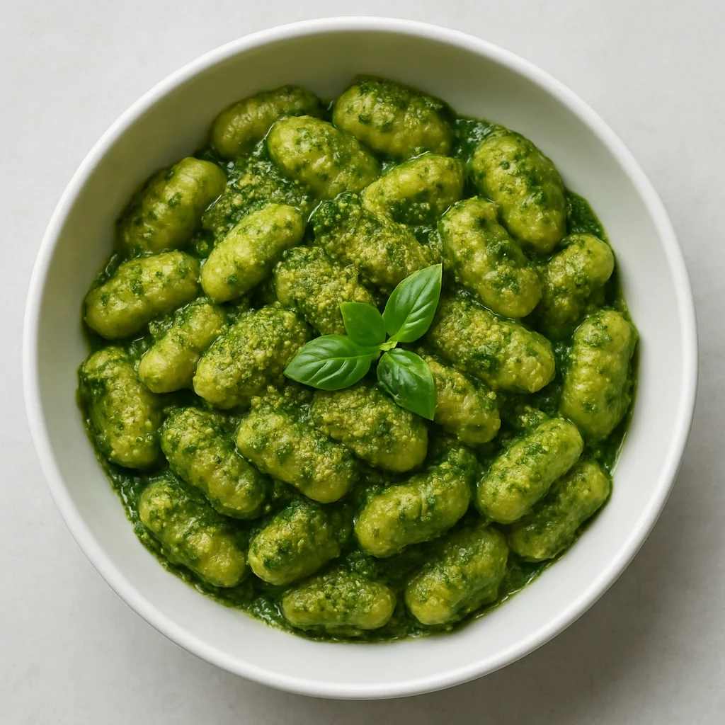 Nutritional Yeast Gnocchi Al Pesto — plant-based or original dish photo
