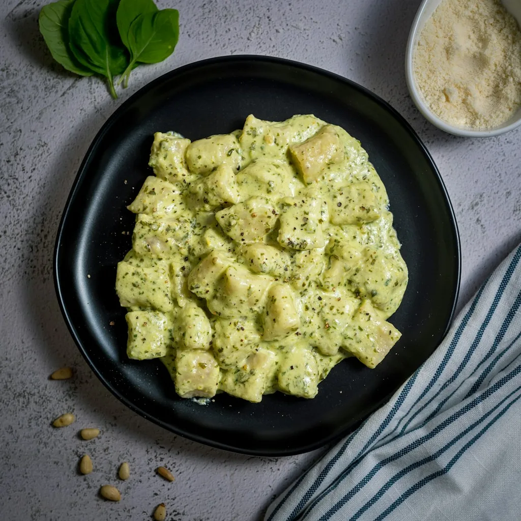 Nutritional Yeast Pesto Pasta — plant-based or original dish photo