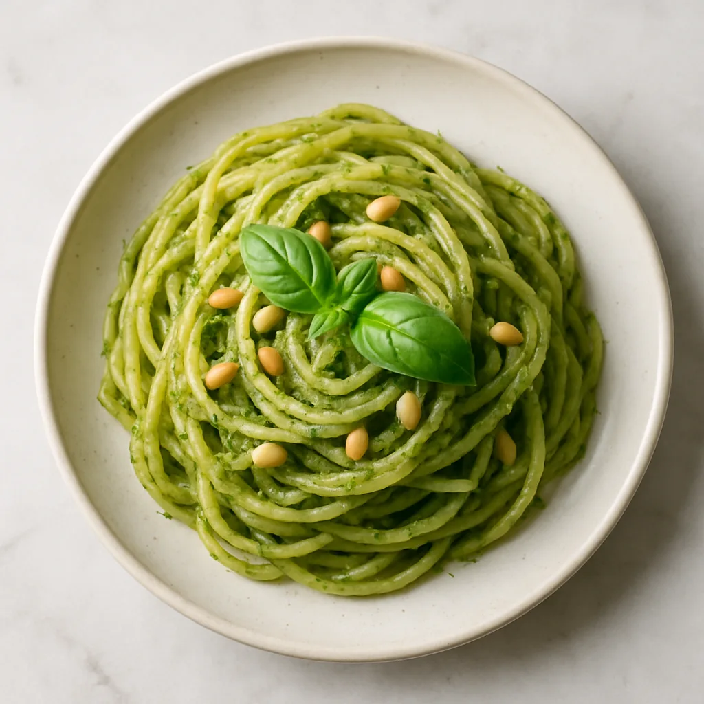 Pasta Pesto — plant-based or original dish photo