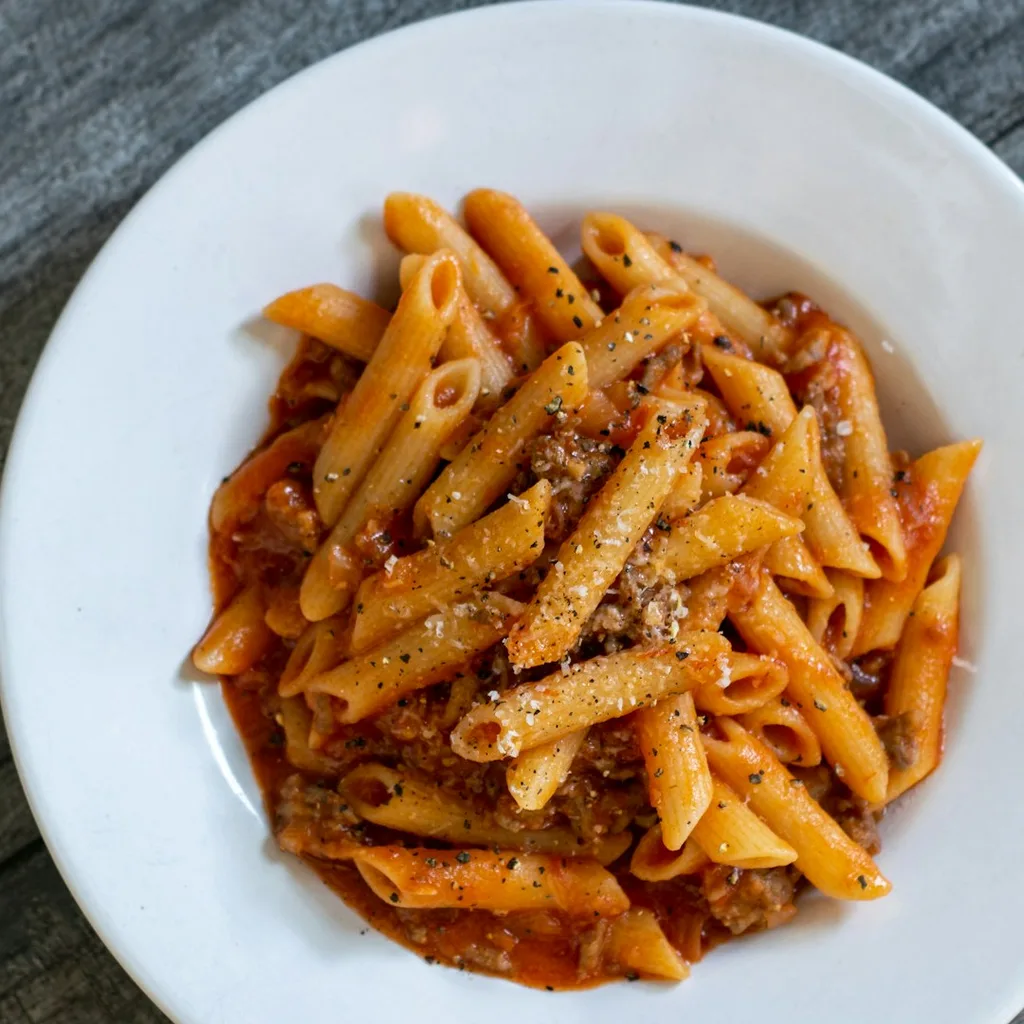 Pesto Pasta — plant-based or original dish photo