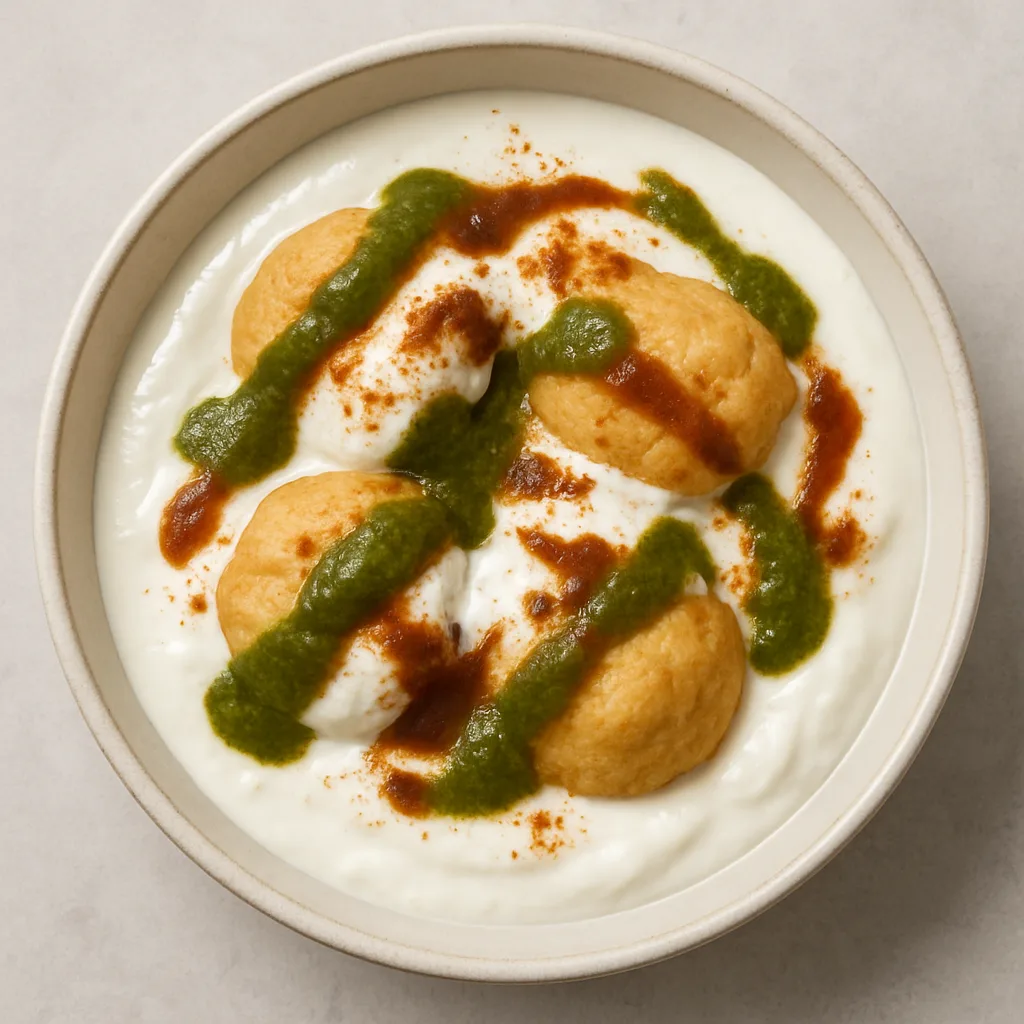 Plain Soy Yogurt Dahi Bhalla — plant-based or original dish photo