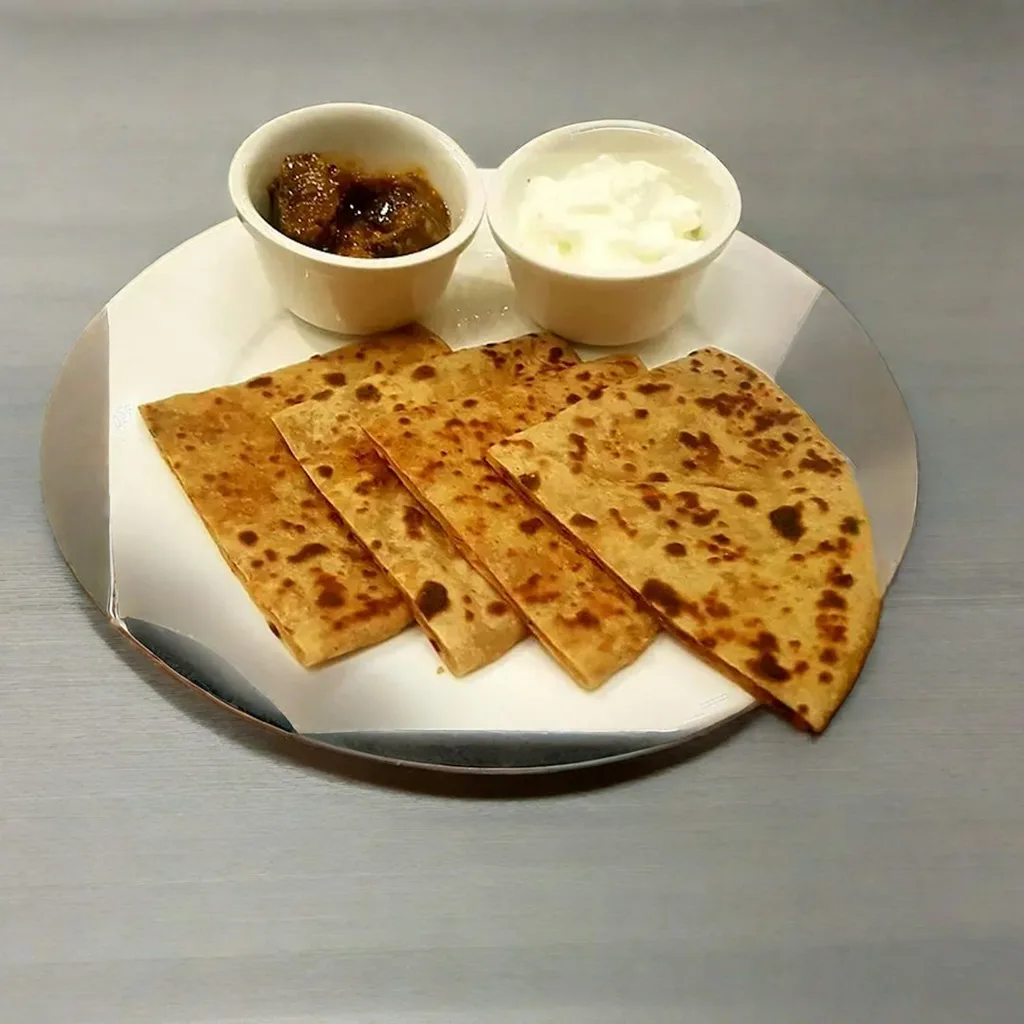 Plain Soy Yogurt Garlic Naan — plant-based or original dish photo