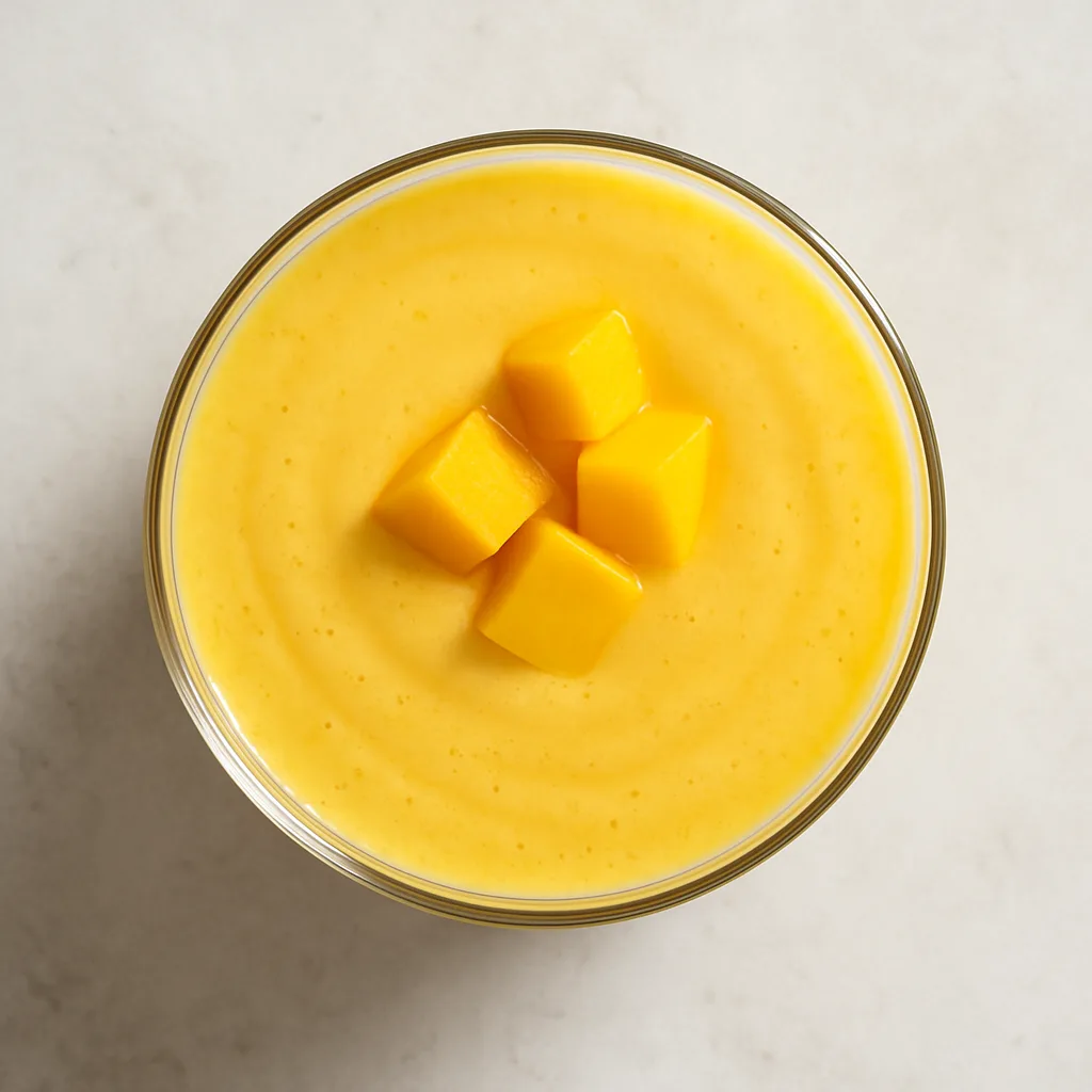 Plain Soy Yogurt Mango Lassi — plant-based or original dish photo