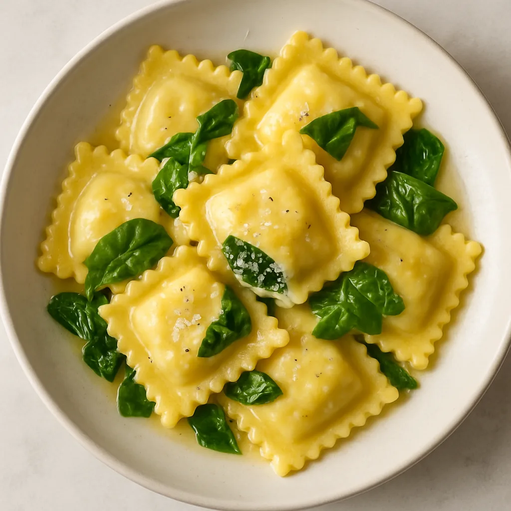 Ravioli Ricotta And Spinach — plant-based or original dish photo