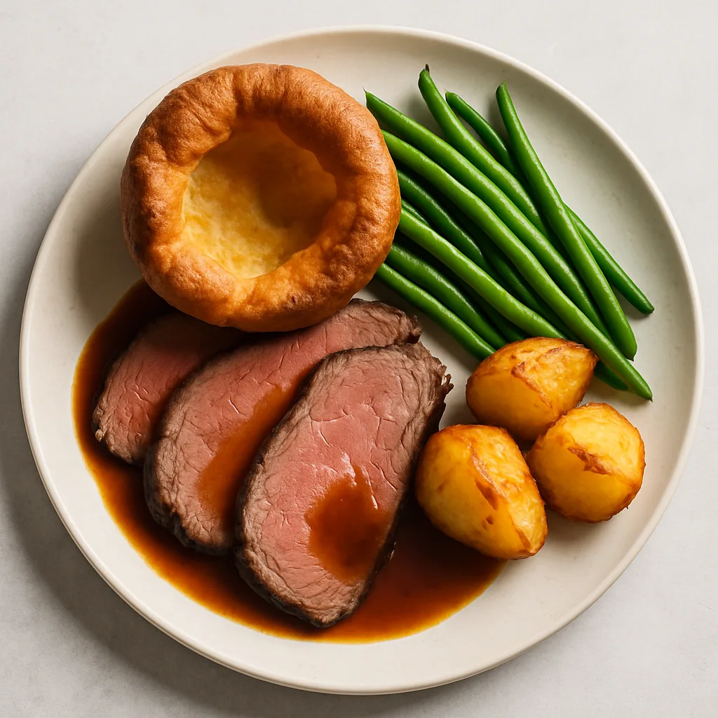 Roast Beef And Yorkshire Pudding — plant-based or original dish photo