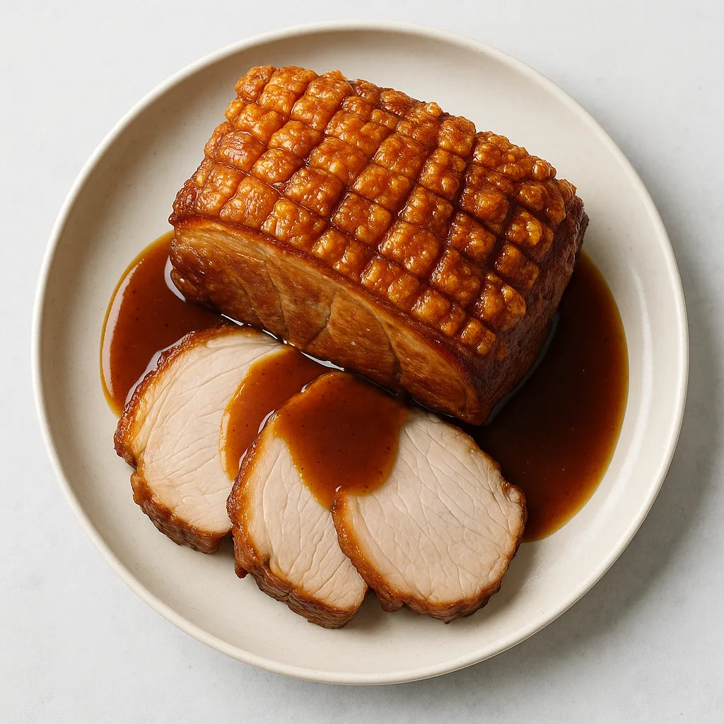 Roast Pork With Crackling — plant-based or original dish photo