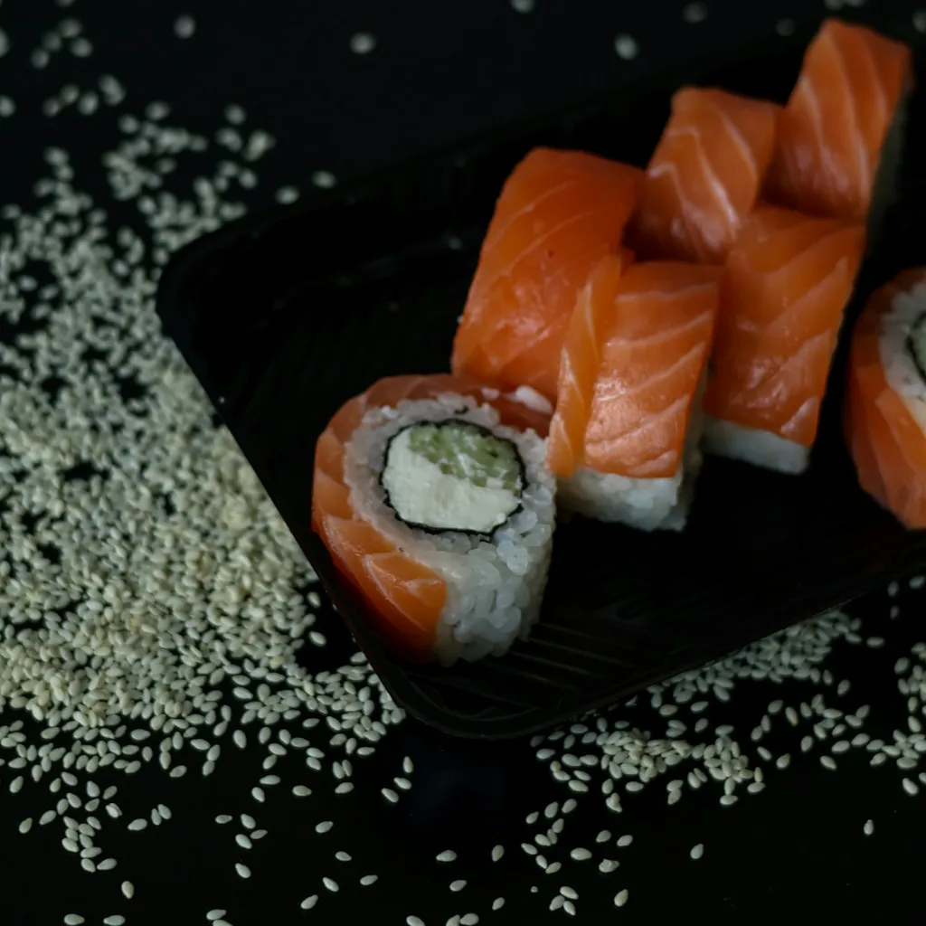 Salmon Nigiri — plant-based or original dish photo