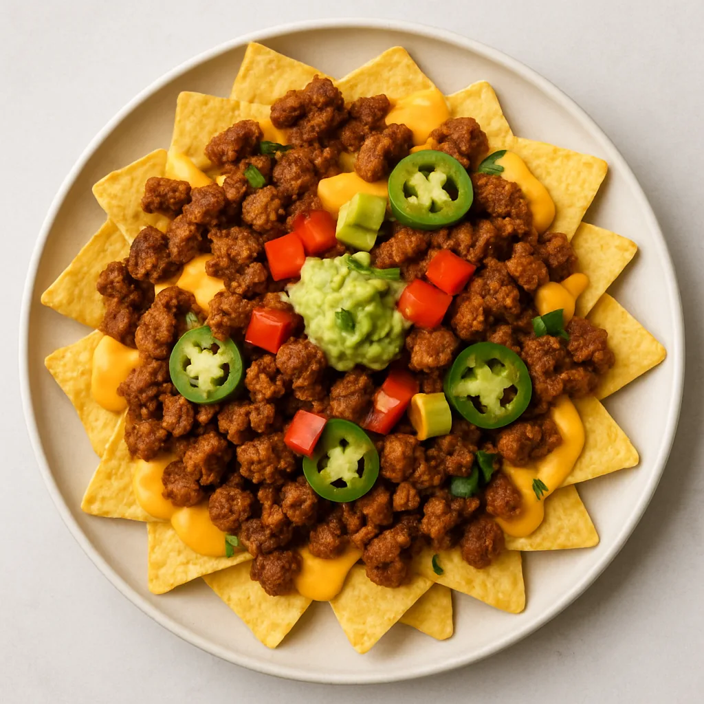 Seitan Loaded Nachos — plant-based or original dish photo