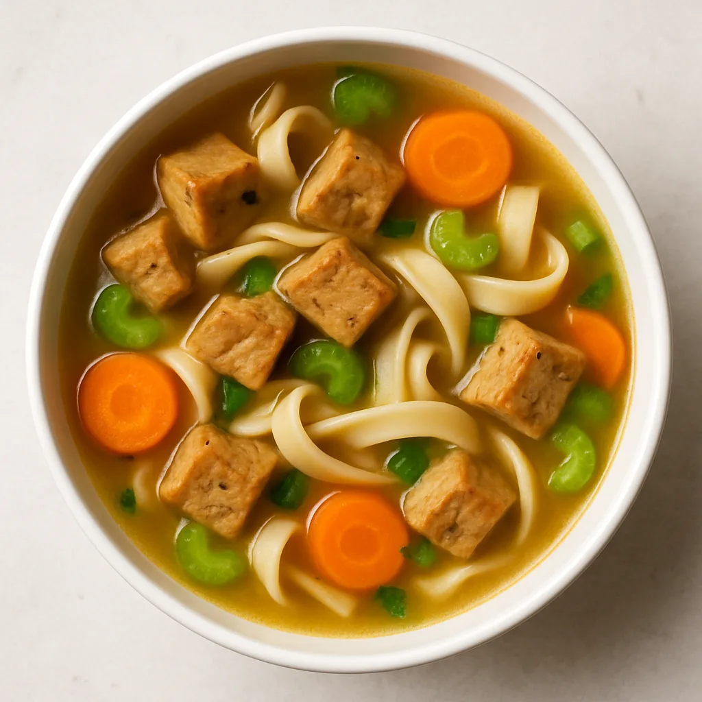 Seitan Noodle Soup — plant-based or original dish photo