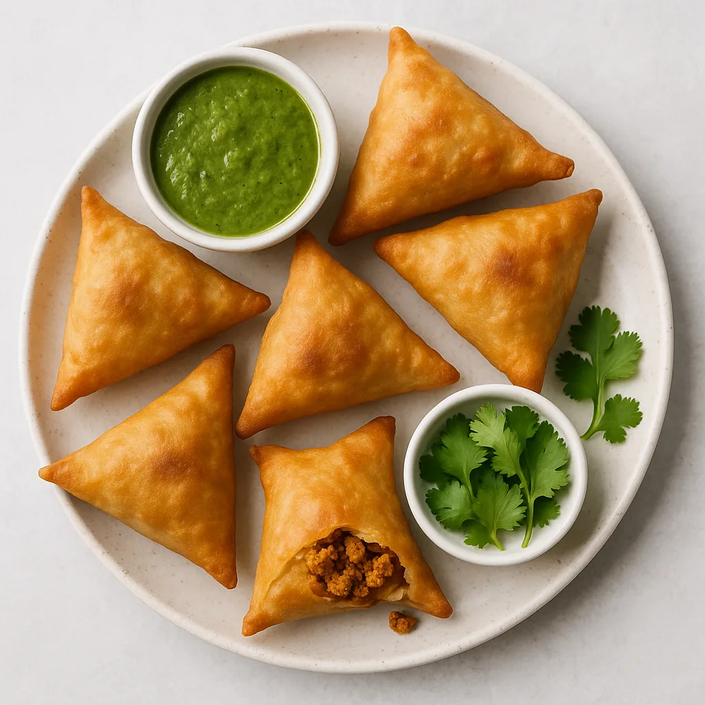 Seitan Samosas — plant-based or original dish photo