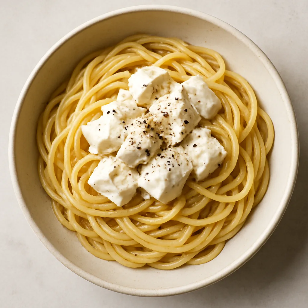 Silken Tofu Cacio e Pepe — plant-based or original dish photo