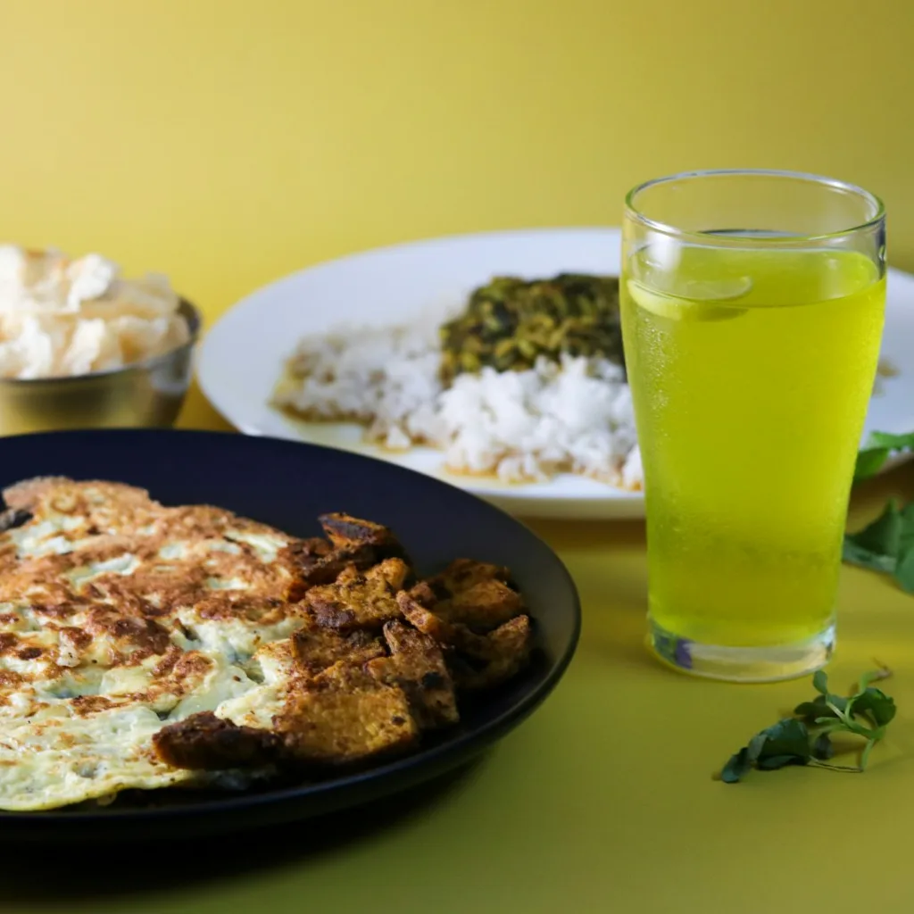 Silken Tofu Mushroom Omelette — plant-based or original dish photo