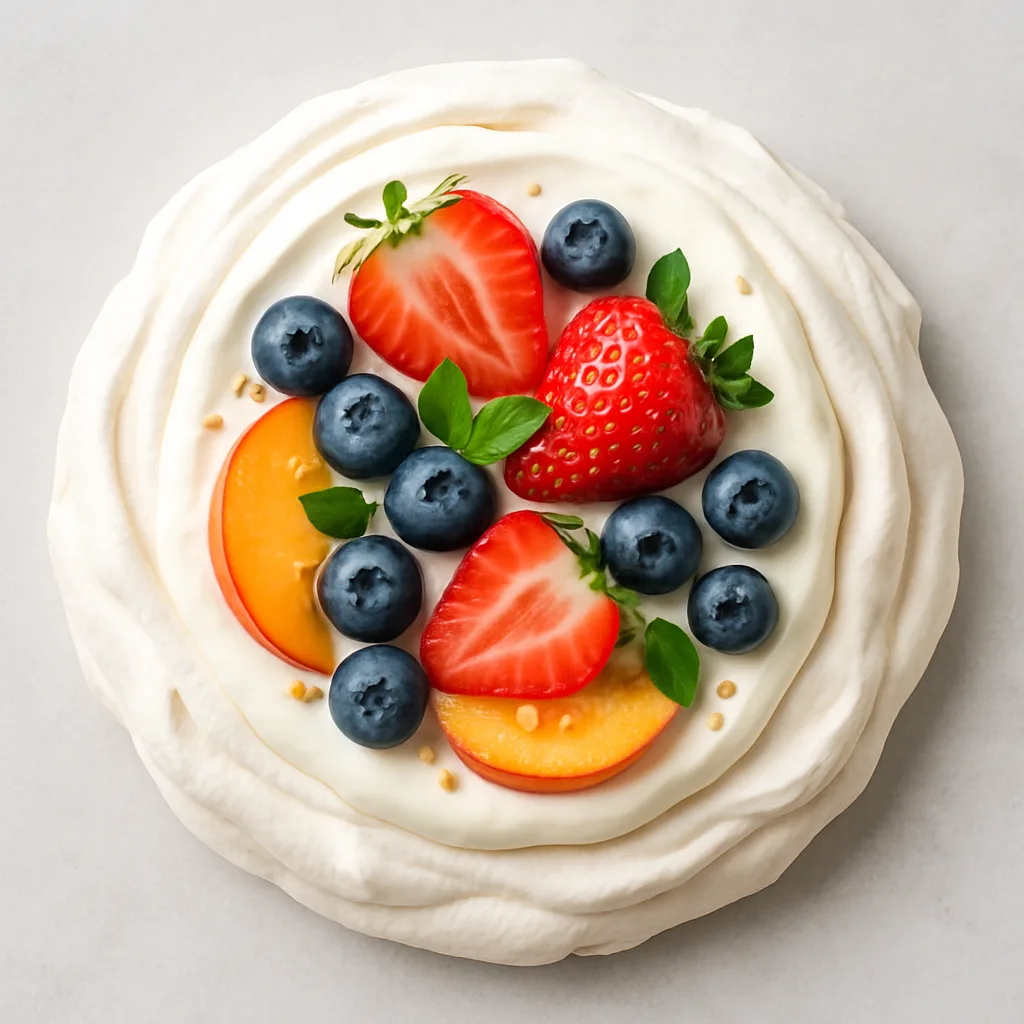 Silken Tofu Pavlova — plant-based or original dish photo