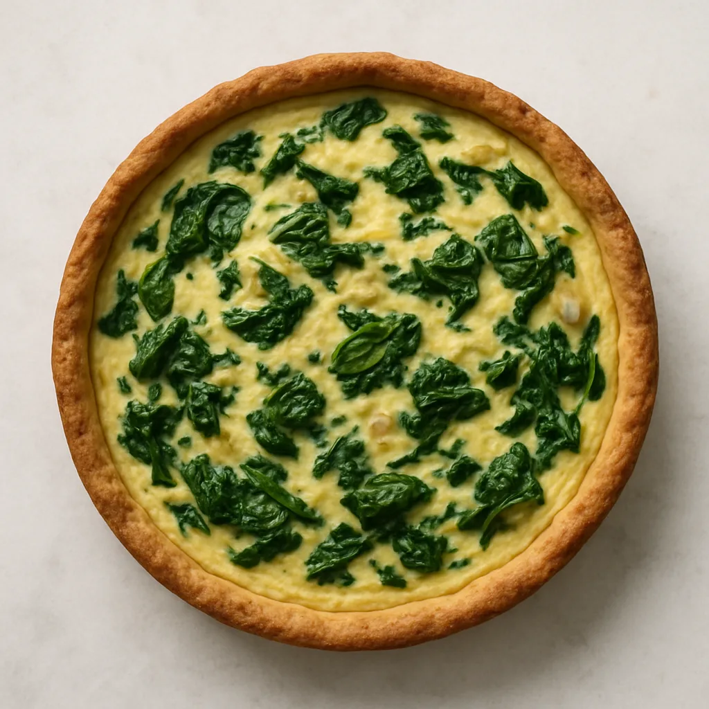 Silken Tofu Quiche Florentine — plant-based or original dish photo